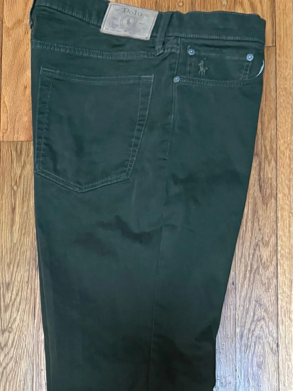 Polo Ralph Lauren Men's 34x34 Sullivan Slim Green Pants Jeans